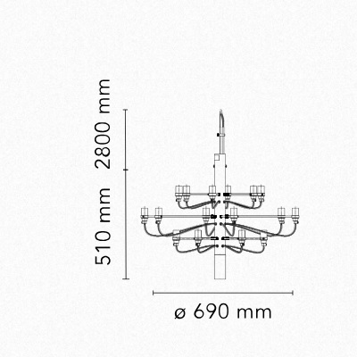 Flos 2097 lustre tr. - Image 14