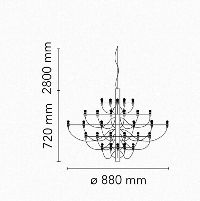 Flos 2097 lustre tr. - Image 24