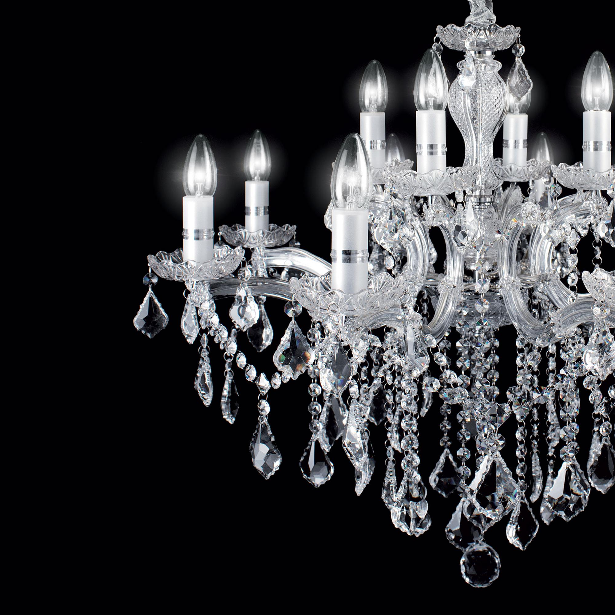 Lustre FLORIAN SP12 transparente/cromado - Image 2