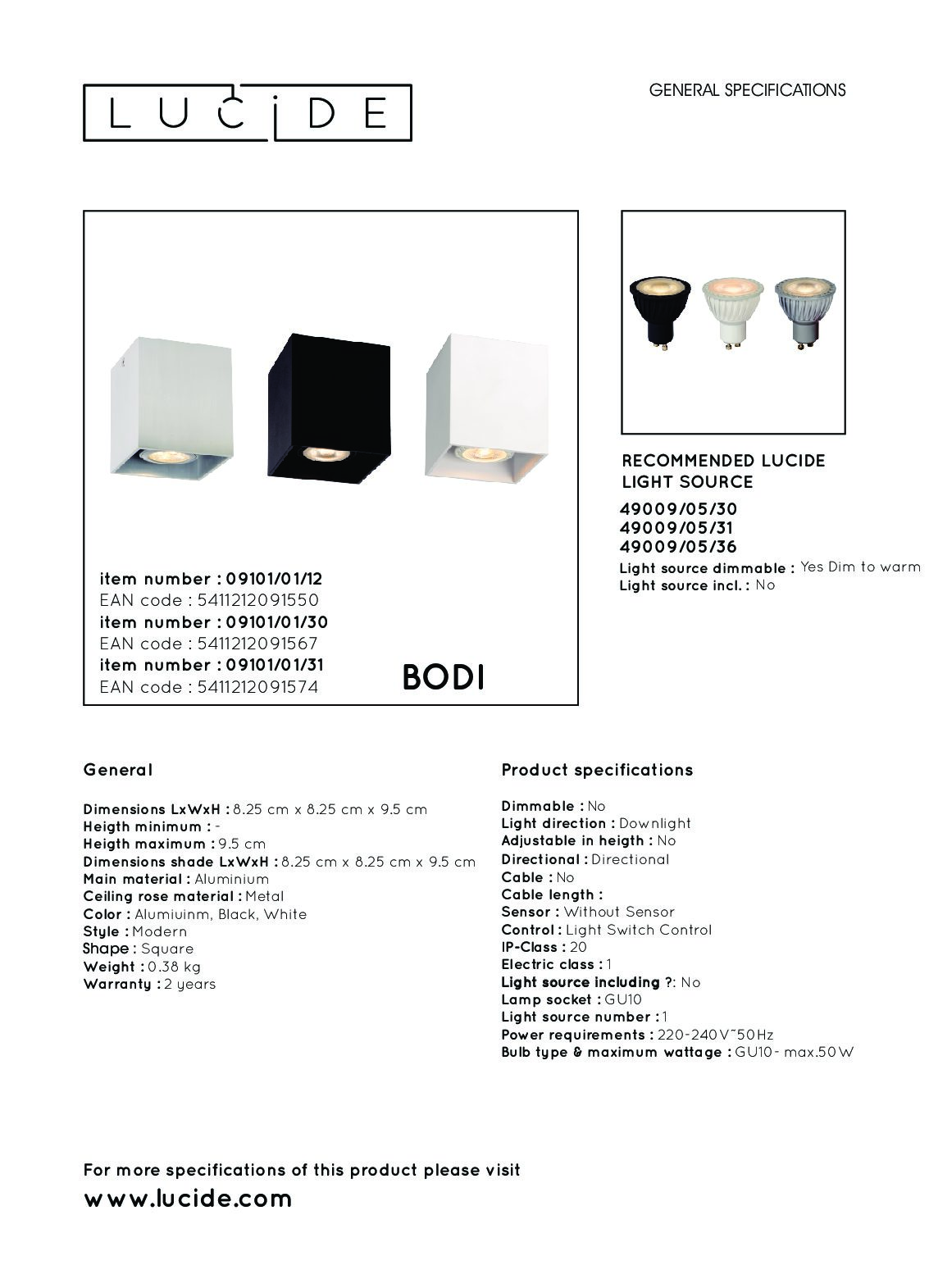 Lucide BODI preto quadrado - Image 3