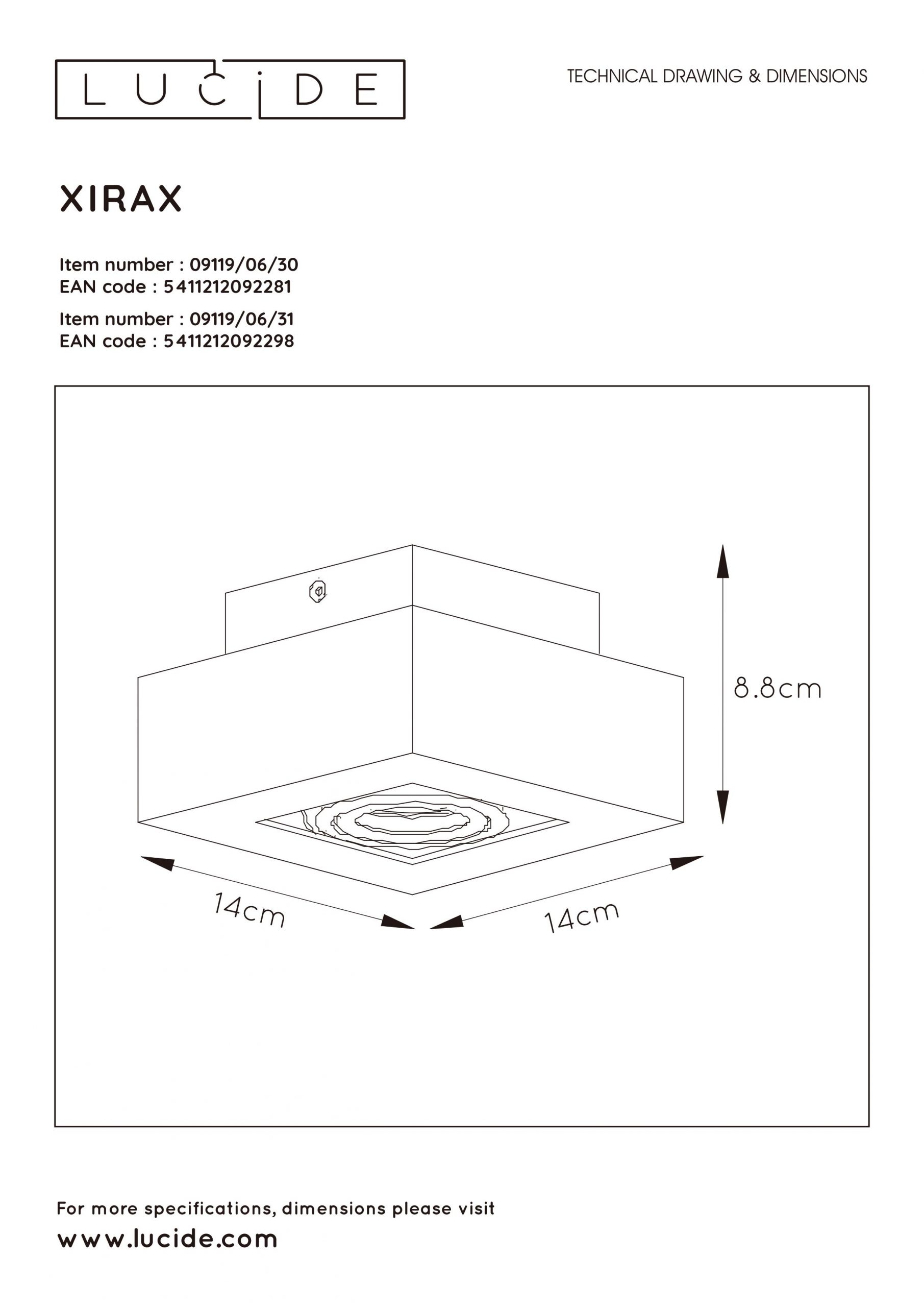 Lucide XIRAX 1L branco - Image 5