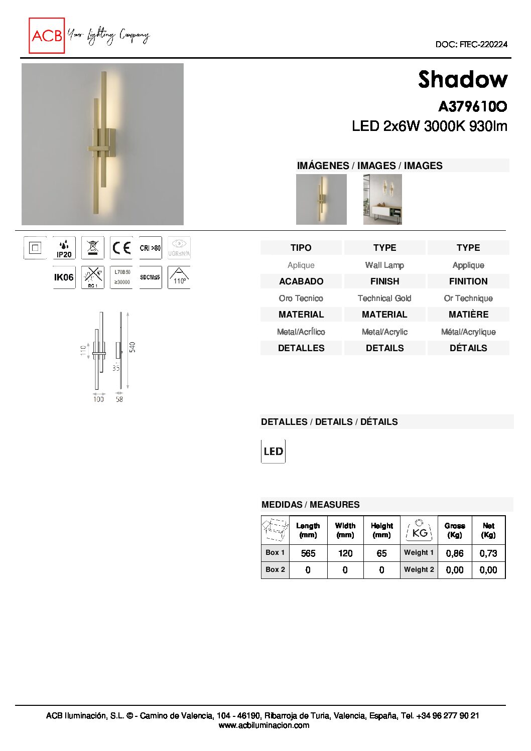 Acb SHADOW dourado - Image 4