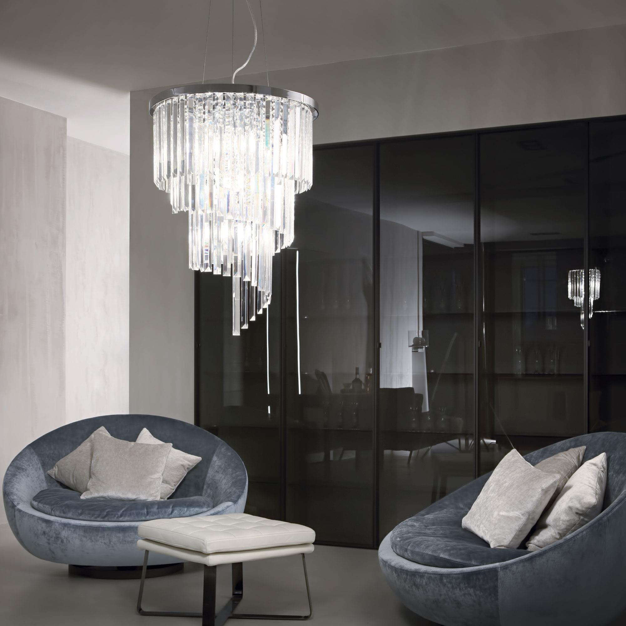 Lustre CARLTON SP12 cromado - Image 2