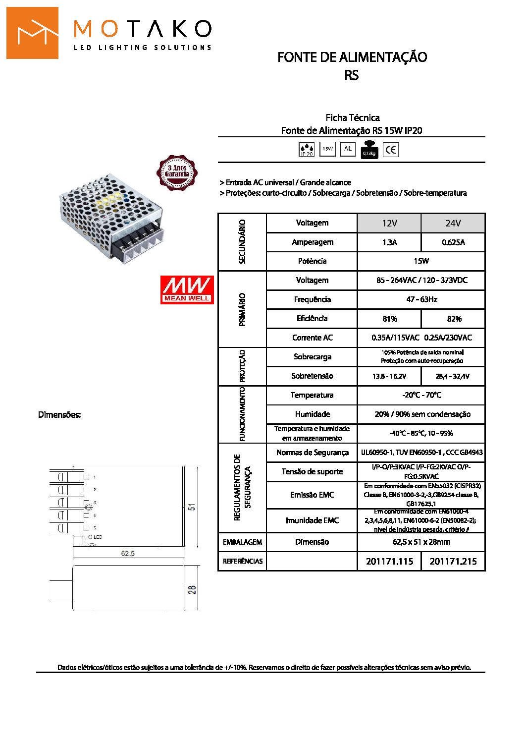 FONTE RS 15W 24V IP20 - Image 2