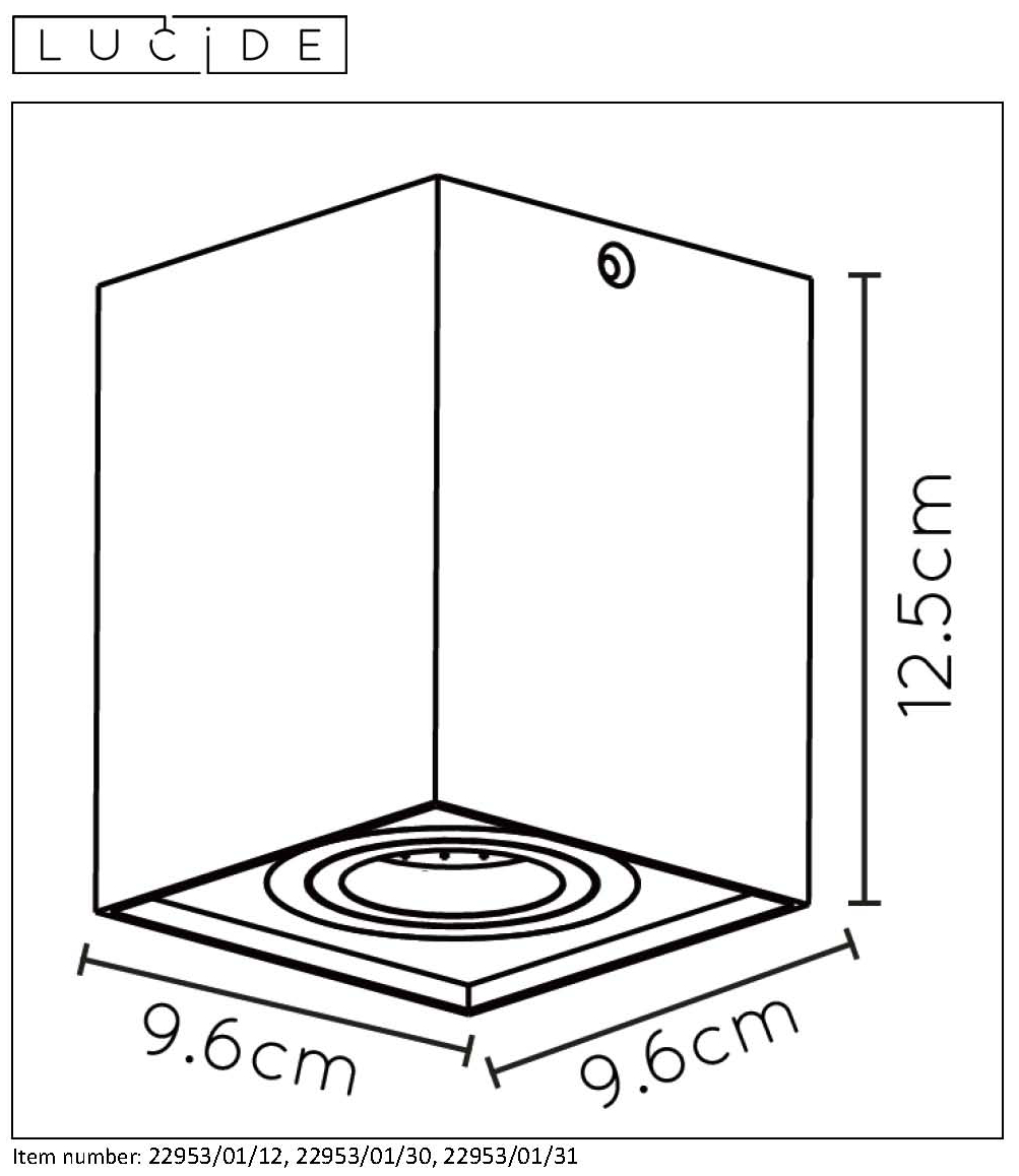 Lucide TUBE quadrado dourado - Image 4