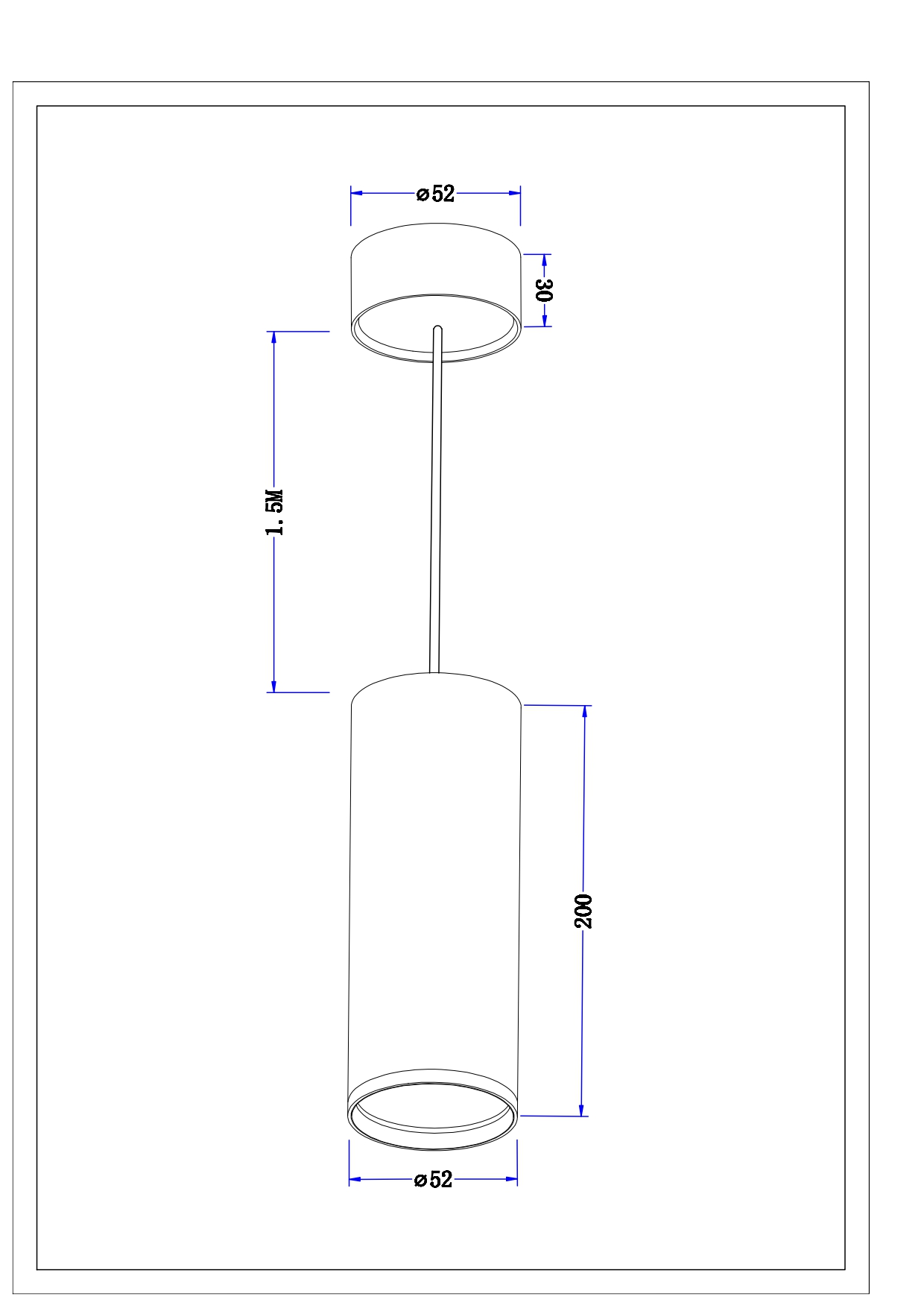 Suspensão SLIM ELEGANT preta - Image 4