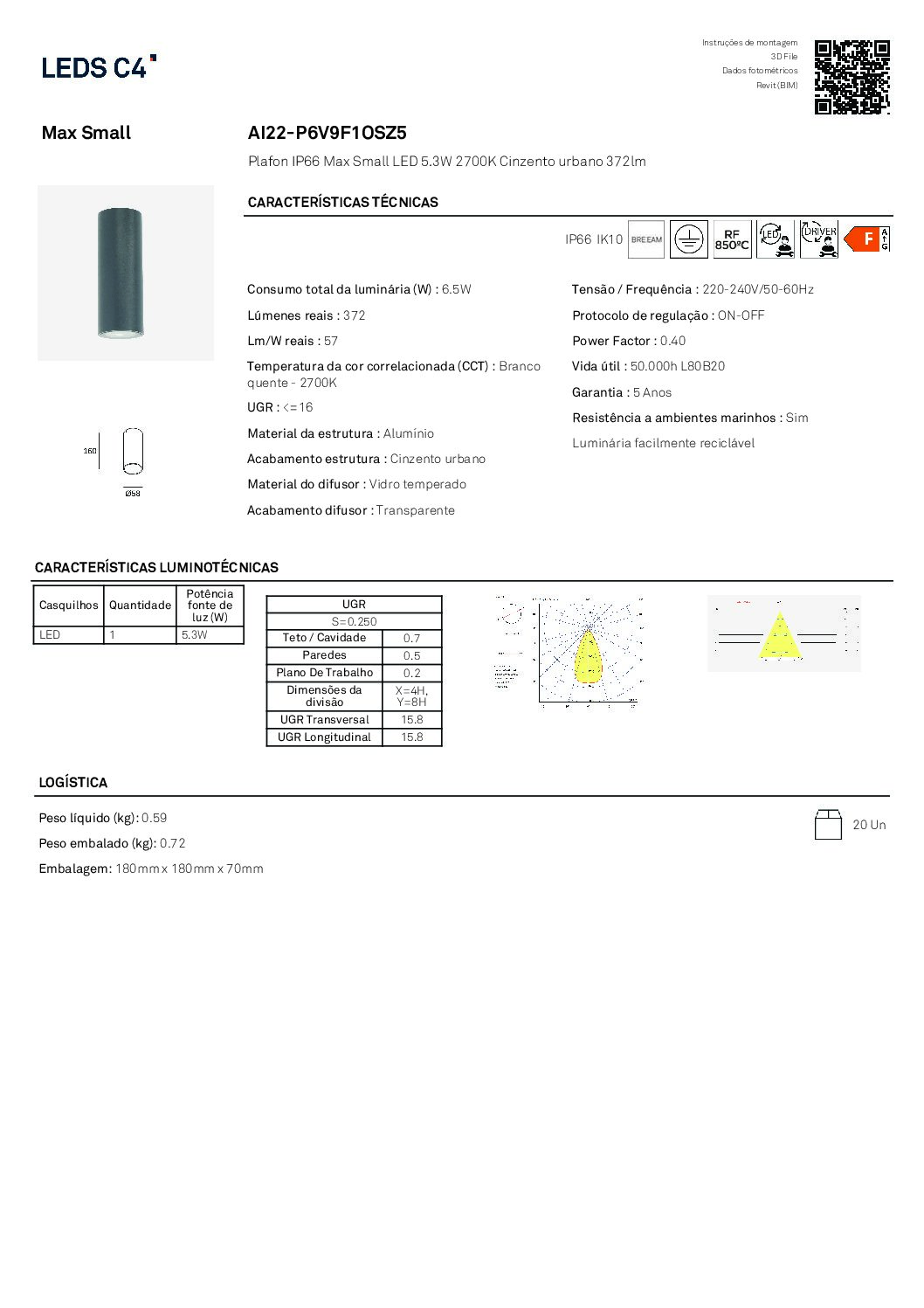 LedsC4 MAX teto cinza - Image 3