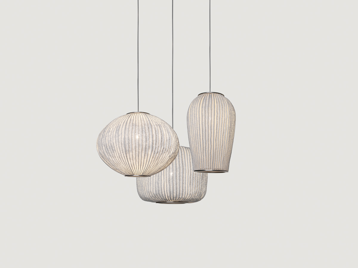 Lustre pequeno CORAL branco