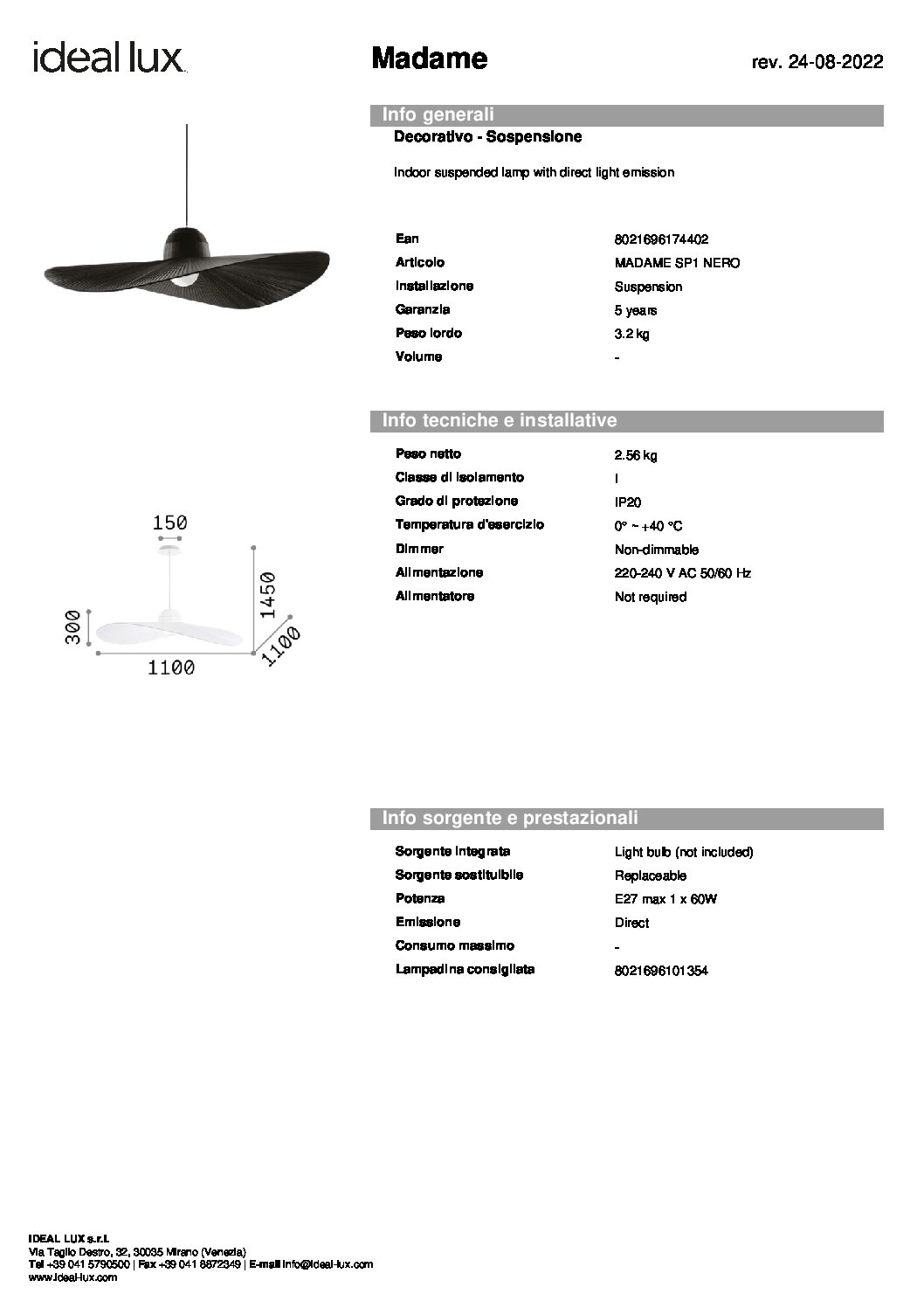 Ideallux MADAME SP1 - Image 6