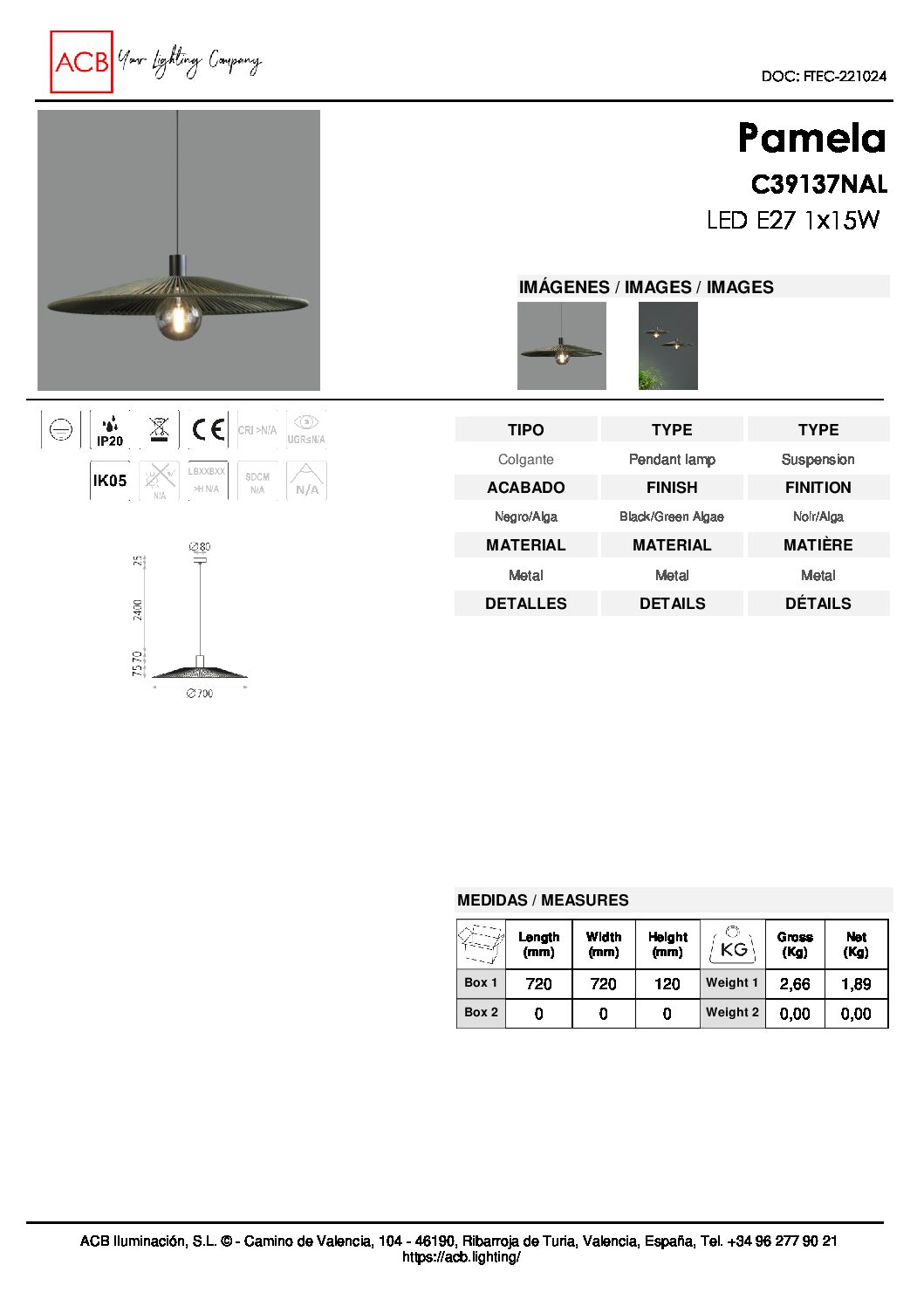 Acb PAMELA D70 suspensão - Image 11