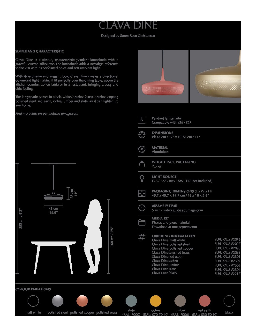 Suspensão CLAVA DINE branco - Image 2