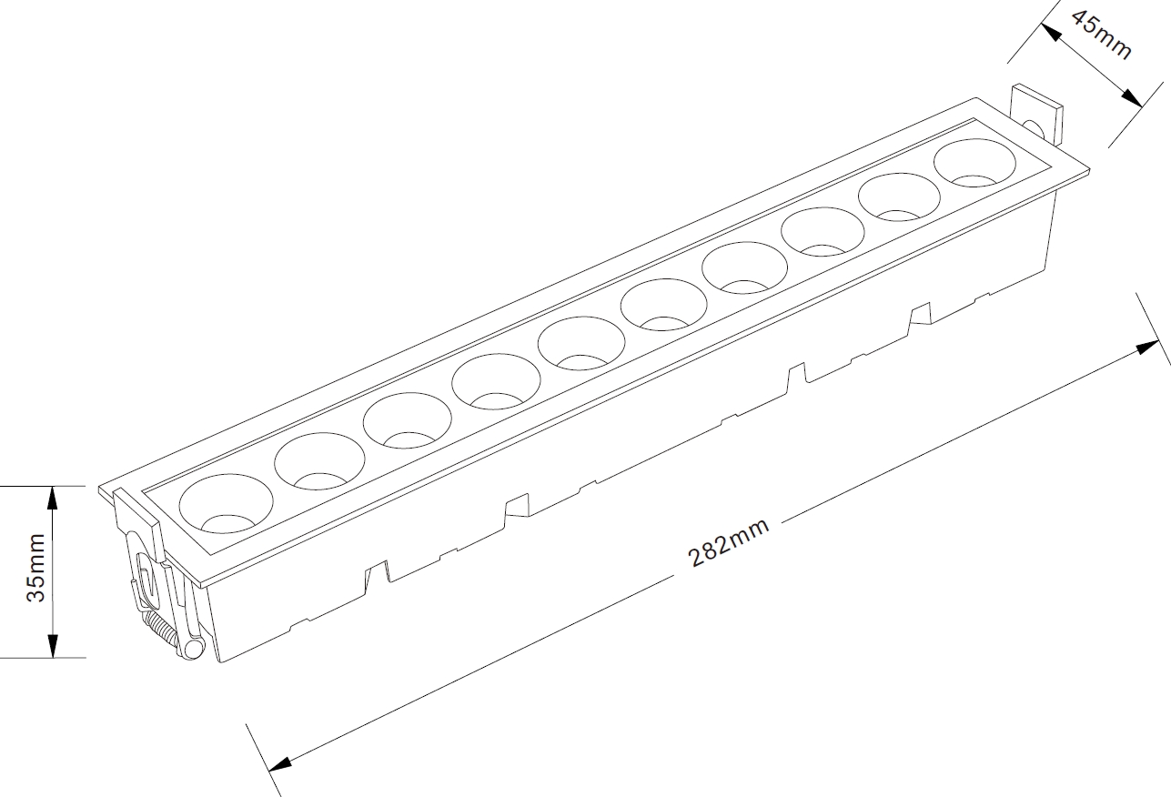 Downlight LED LINEAR embutido - Image 9