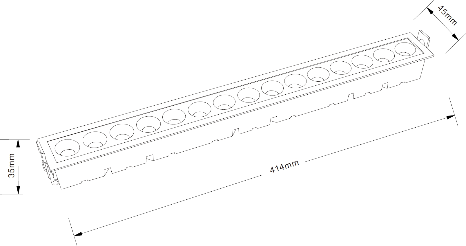 Downlight LED LINEAR embutido - Image 6