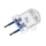 Ficha Bipolar Transparente 10A