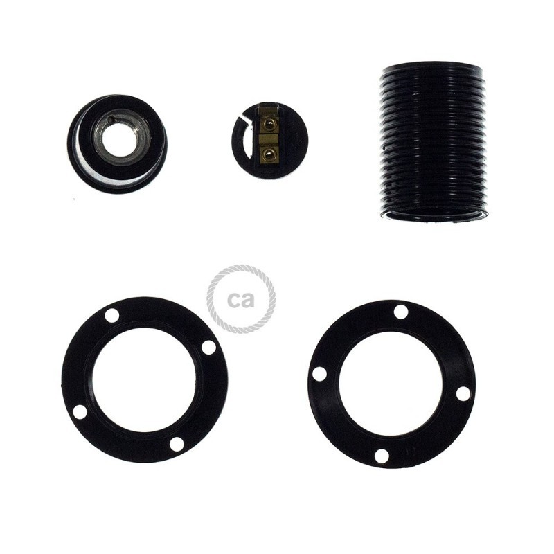 Suporte Roscado E-14 preto - Image 3