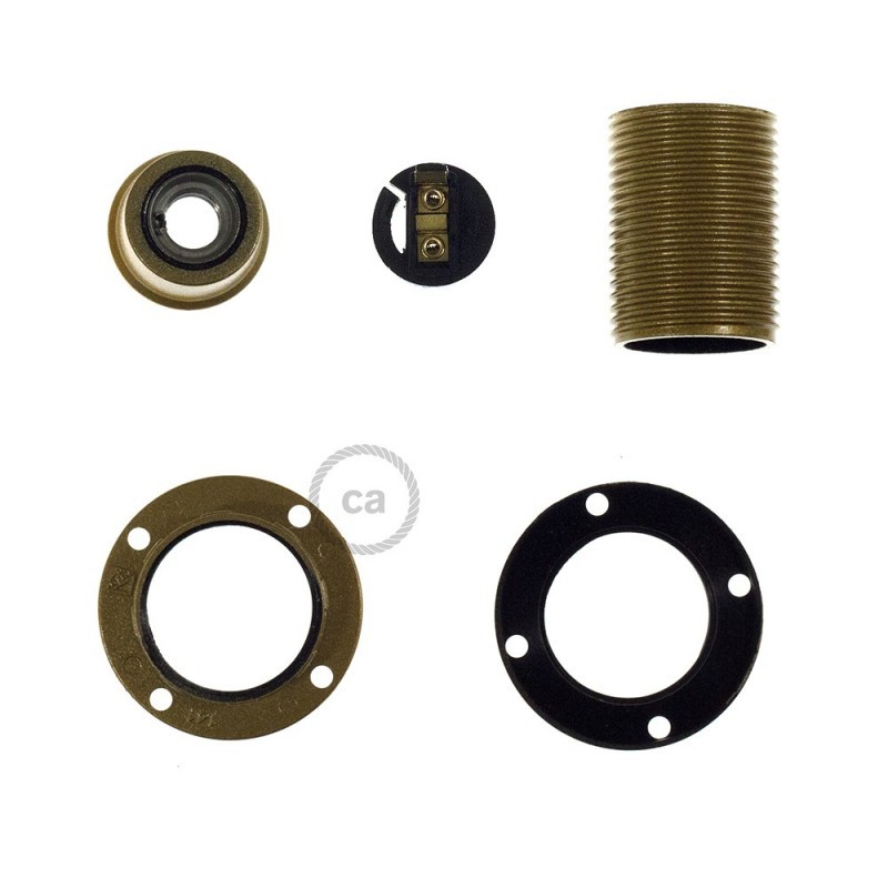 Suporte Roscado E-14 dourado - Image 3