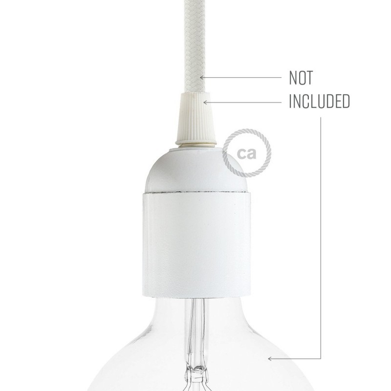 Suporte Liso E-27 branco - Image 3