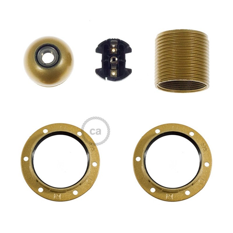 Suporte Roscado E-27 dourado - Image 2