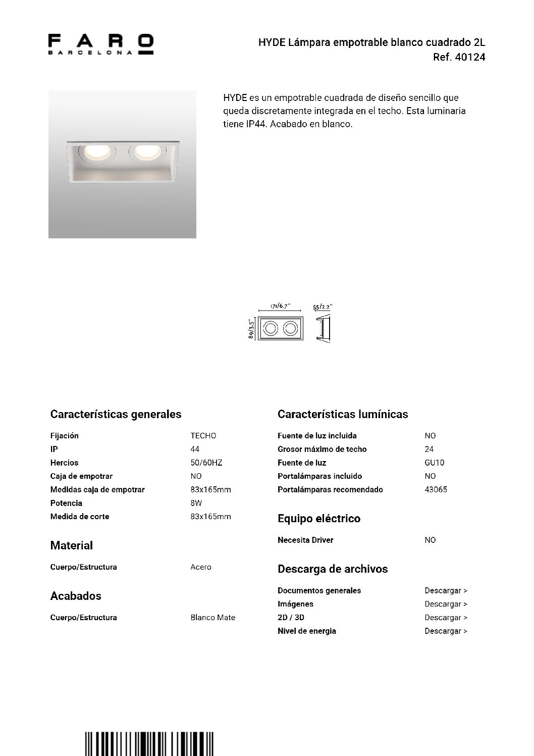 HYDE branco duplo IP44 - Image 3