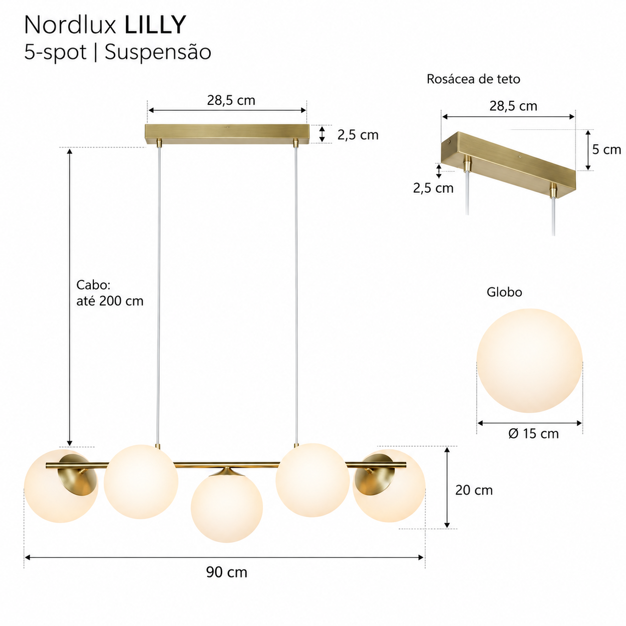 Nordlux LILLY suspensão